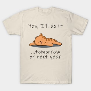 Lazy cat T-Shirt